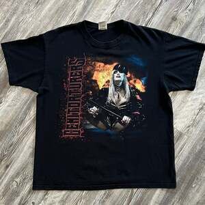 Genitorturers Dominatrix Concert Tee Black Short Sleeve Double Sided L